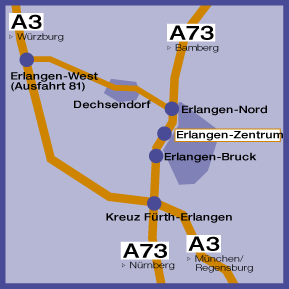 Anfahrtsplan &Uuml;bersicht